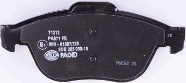 HELLA PAGID 8DB 355 009-101 - Fékbetétkészlet, tárcsafék parts5.com