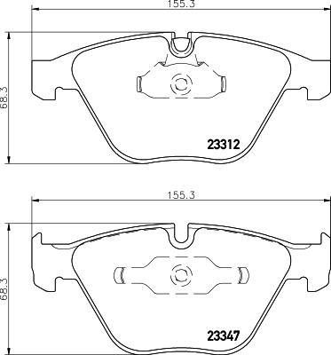 HELLA PAGID 8DB 355 009-271 - Set placute frana,frana disc parts5.com