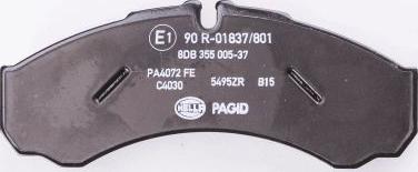 HELLA PAGID 8DB 355 005-371 - Set placute frana,frana disc parts5.com