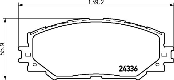 HELLA PAGID 8DB 355 006-861 - Kit de plaquettes de frein, frein à disque parts5.com