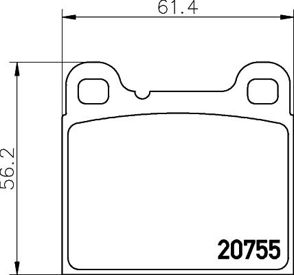 HELLA PAGID 8DB 355 008-801 - Set placute frana,frana disc parts5.com