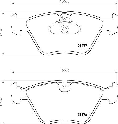 HELLA PAGID 8DB 355 007-961 - Brake Pad Set, disc brake parts5.com