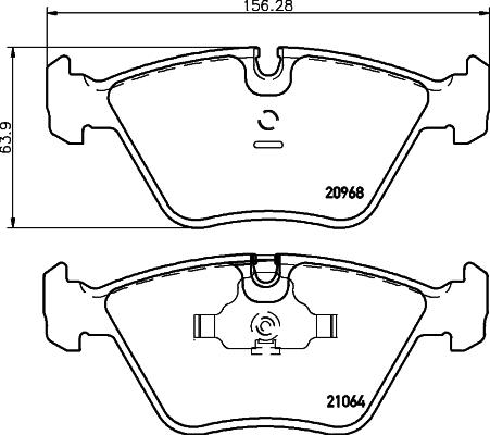 HELLA PAGID 8DB 355 007-411 - Kit de plaquettes de frein, frein à disque parts5.com