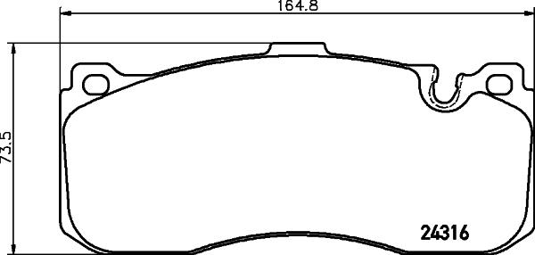 HELLA PAGID 8DB 355 014-041 - Juego de pastillas de freno parts5.com