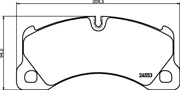 HELLA PAGID 8DB 355 014-151 - Kit de plaquettes de frein, frein à disque parts5.com