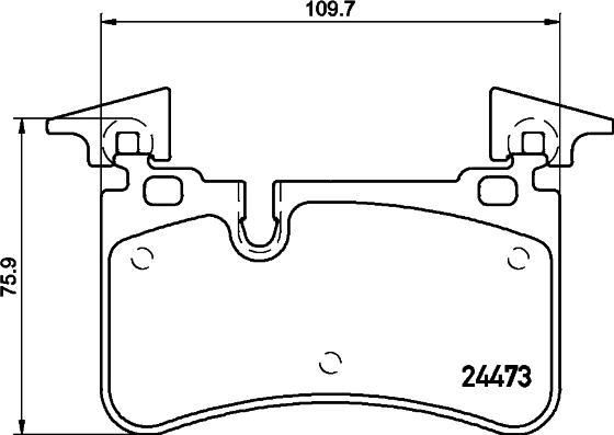 HELLA PAGID 8DB 355 014-811 - Piduriklotsi komplekt,ketaspidur parts5.com