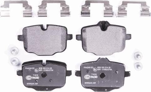 HELLA PAGID 8DB 355 014-361 - Brake Pad Set, disc brake parts5.com