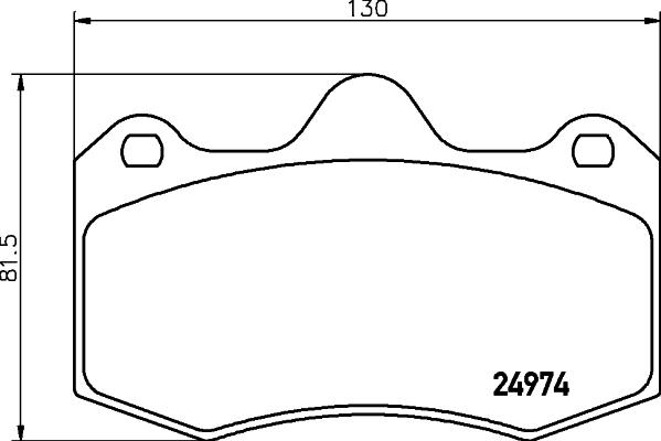 HELLA PAGID 8DB 355 015-111 - Fren balata seti, diskli fren parts5.com