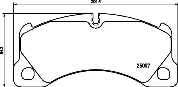 HELLA PAGID 8DB 355 015-801 - Brake Pad Set, disc brake parts5.com