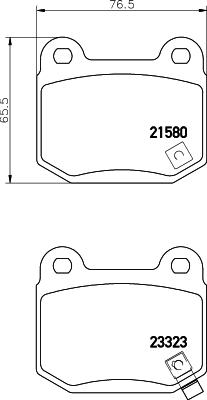 HELLA PAGID 8DB 355 010-691 - Σετ τακάκια, δισκόφρενα parts5.com