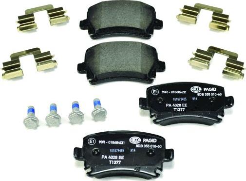 HELLA PAGID 8DB 355 010-601 - Brake Pad Set, disc brake parts5.com