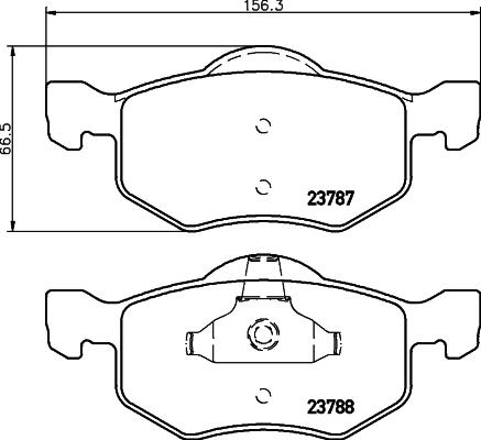 HELLA PAGID 8DB 355 010-141 - Brake Pad Set, disc brake parts5.com