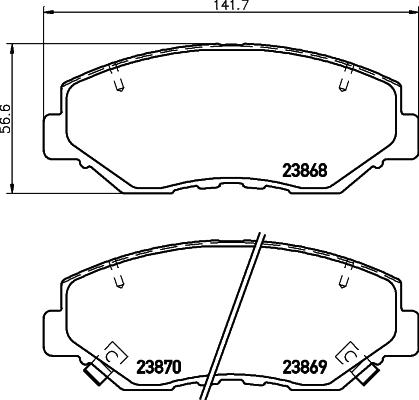 HELLA PAGID 8DB 355 010-231 - Jarrupala, levyjarru parts5.com