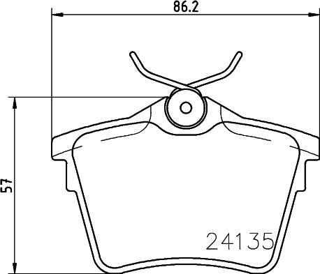 HELLA PAGID 8DB 355 011-501 - Brake Pad Set, disc brake parts5.com