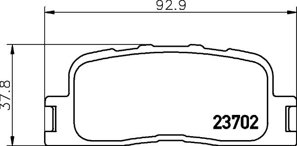 HELLA PAGID 8DB 355 011-001 - Тормозные колодки, дисковые, комплект parts5.com