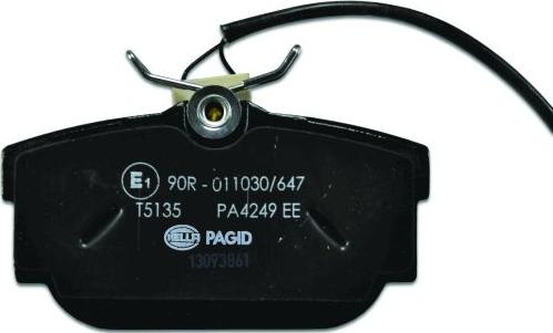 HELLA PAGID 8DB 355 018-571 - Σετ τακάκια, δισκόφρενα parts5.com