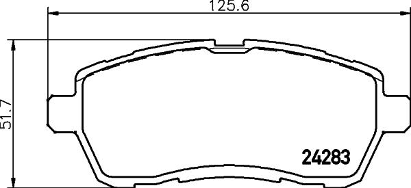 HELLA PAGID 8DB 355 013-211 - Brake Pad Set, disc brake parts5.com