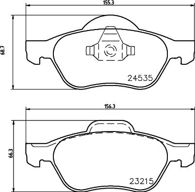 HELLA PAGID 8DB 355 013-271 - Тормозные колодки, дисковые, комплект parts5.com