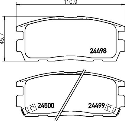 HELLA PAGID 8DB 355 012-951 - Juego de pastillas de freno parts5.com