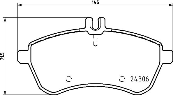 HELLA PAGID 8DB 355 012-581 - Brake Pad Set, disc brake parts5.com