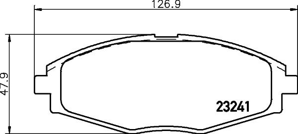 HELLA PAGID 8DB 355 017-021 - Комплект спирачно феродо, дискови спирачки parts5.com