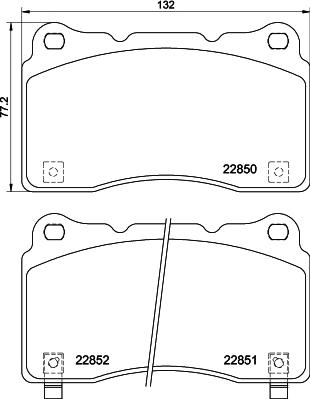 HELLA PAGID 8DB 355 039-151 - Juego de pastillas de freno parts5.com