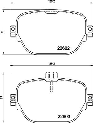 HELLA PAGID 8DB355039221 - Brake Pad Set, disc brake parts5.com