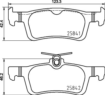 HELLA PAGID 8DB 355 031-761 - Set placute frana,frana disc parts5.com