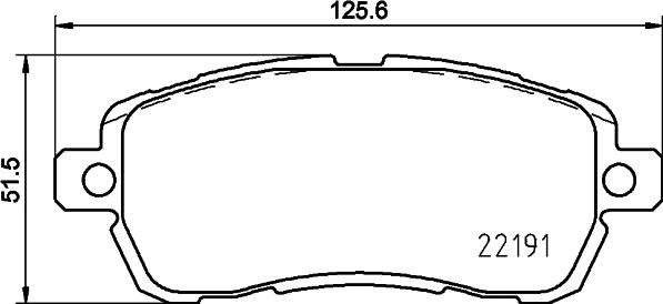 HELLA PAGID 8DB 355 031-721 - Brake Pad Set, disc brake parts5.com