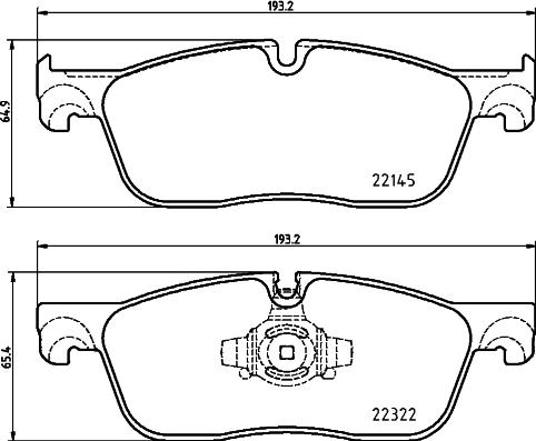 HELLA PAGID 8DB 355 024-741 - Komplet pločica, disk-kočnica parts5.com