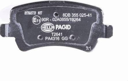 HELLA PAGID 8DB 355 025-411 - Set placute frana,frana disc parts5.com