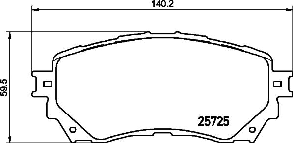 HELLA PAGID 8DB 355 020-901 - Set placute frana,frana disc parts5.com