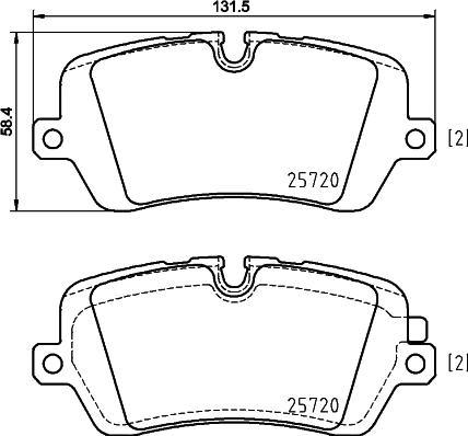 HELLA PAGID 8DB 355 020-361 - Fékbetétkészlet, tárcsafék parts5.com