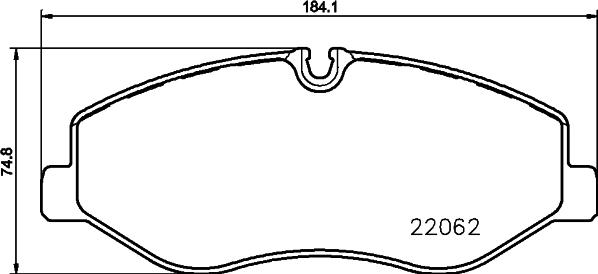 HELLA PAGID 8DB 355 021-961 - Juego de pastillas de freno parts5.com