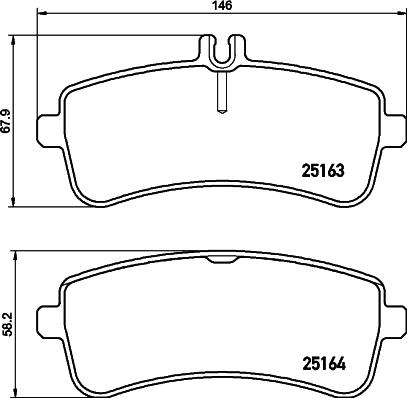 HELLA PAGID 8DB 355 021-521 - Komplet zavornih oblog, ploscne (kolutne) zavore parts5.com