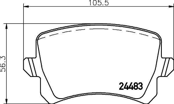 HELLA PAGID 8DB 355 025-331 - Set placute frana,frana disc parts5.com