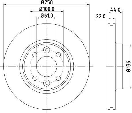 HELLA PAGID 8DD 355 119-461 - Jarrulevy parts5.com