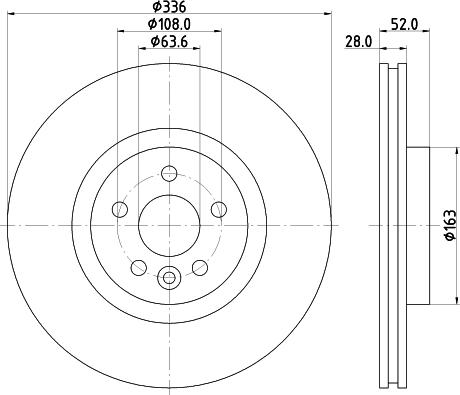 HELLA PAGID 8DD 355 119-131 - Disco de freno parts5.com