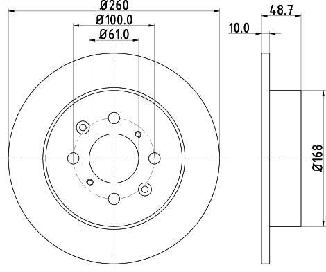 HELLA PAGID 8DD 355 110-331 - Δισκόπλακα parts5.com