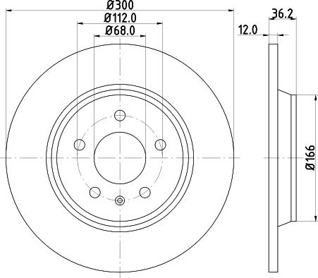 HELLA PAGID 8DD 355 113-931 - Brake Disc parts5.com