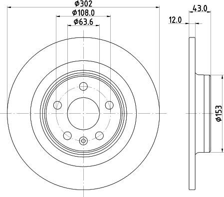 HELLA PAGID 8DD 355 126-991 - Brake Disc parts5.com