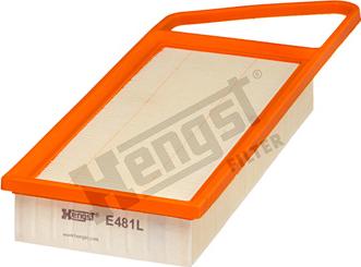 Hengst Filter E481L - Filtr powietrza parts5.com