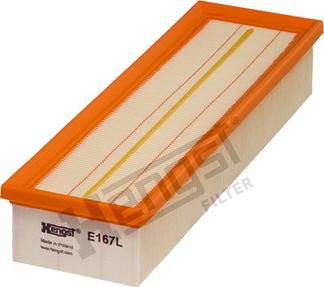 Hengst Filter E167L - Air Filter parts5.com