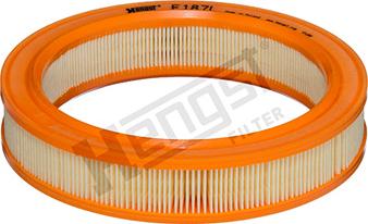 Hengst Filter E187L - Air Filter parts5.com