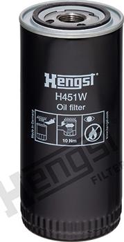 Hengst Filter H451W - Filtar za ulje parts5.com