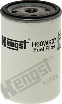 Hengst Filter H60WK07 - Filtro combustible parts5.com