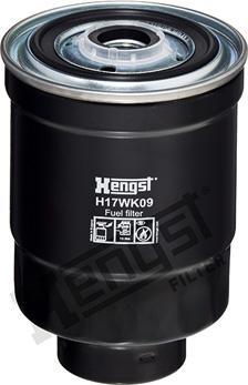 Hengst Filter H17WK09 - Fuel filter parts5.com