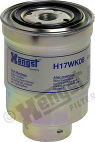 Hengst Filter H17WK08 - Fuel filter parts5.com