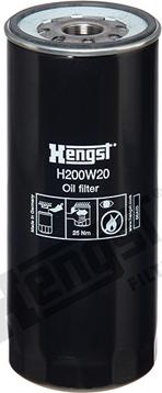 Hengst Filter H200W20 - Filtru ulei parts5.com