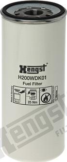 Hengst Filter H200WDK01 - Filtro combustible parts5.com